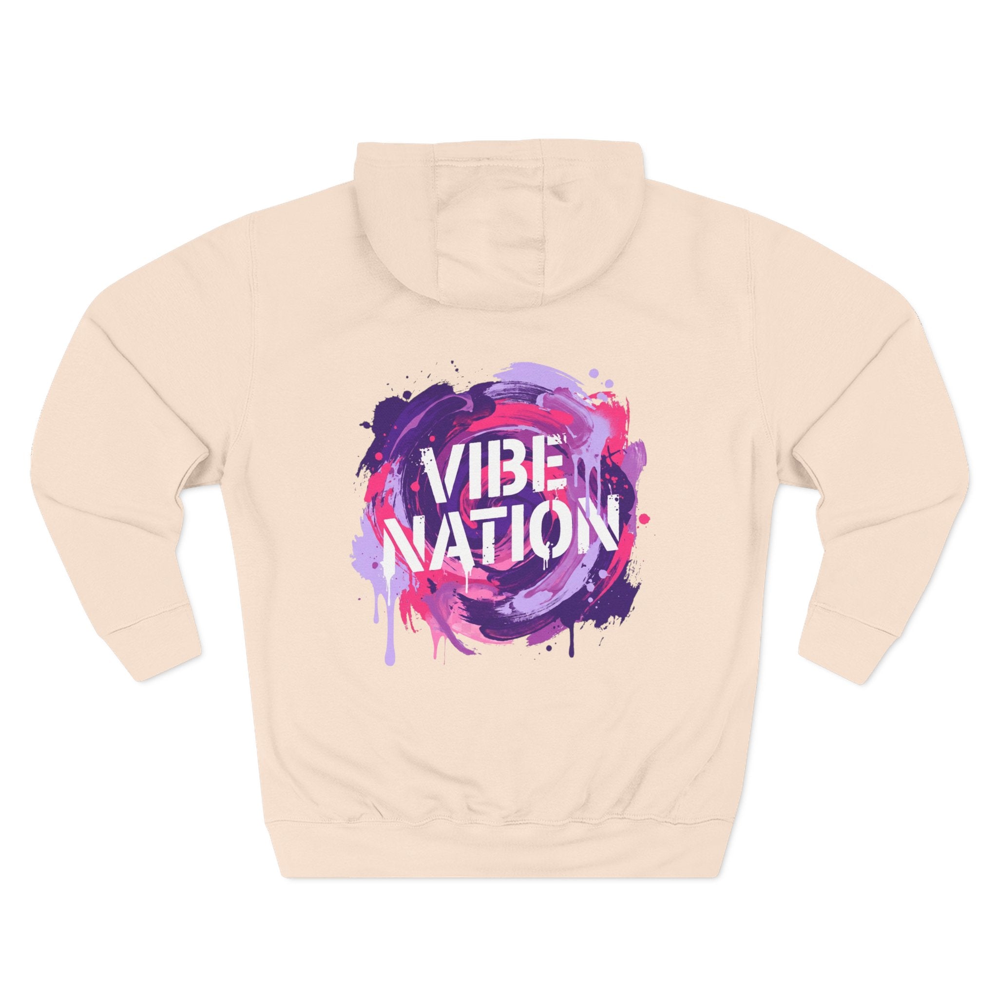 Three-Panel Fleece Hoodie