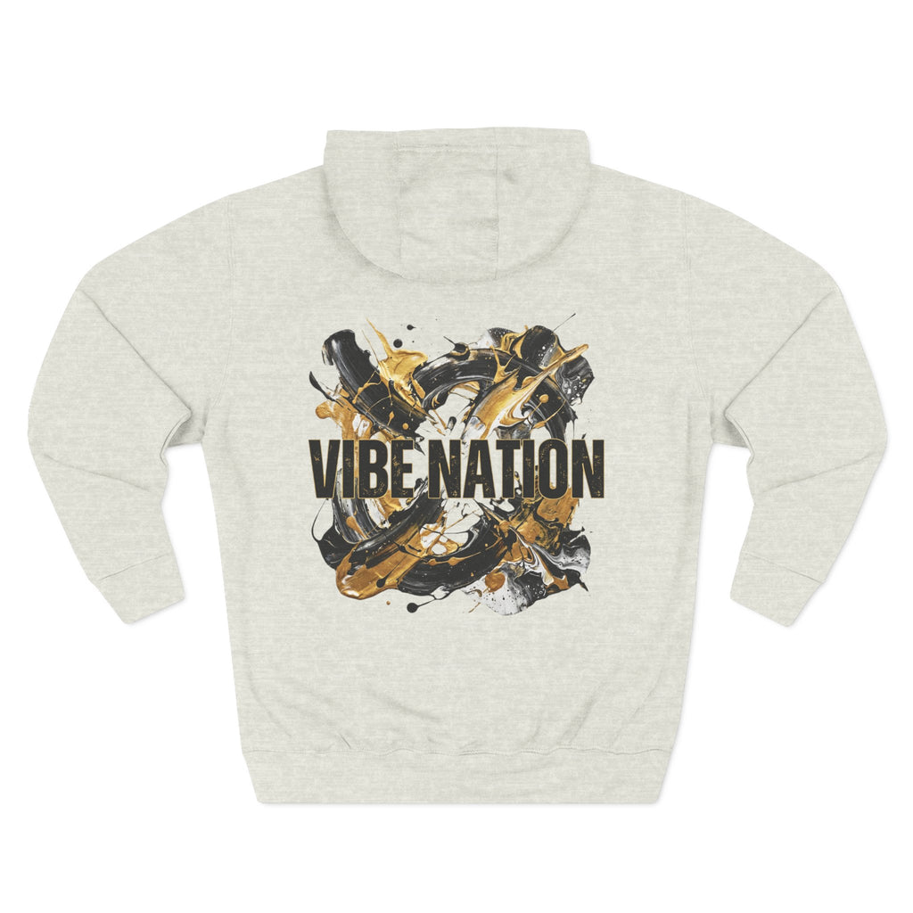 Three-Panel Fleece Hoodie