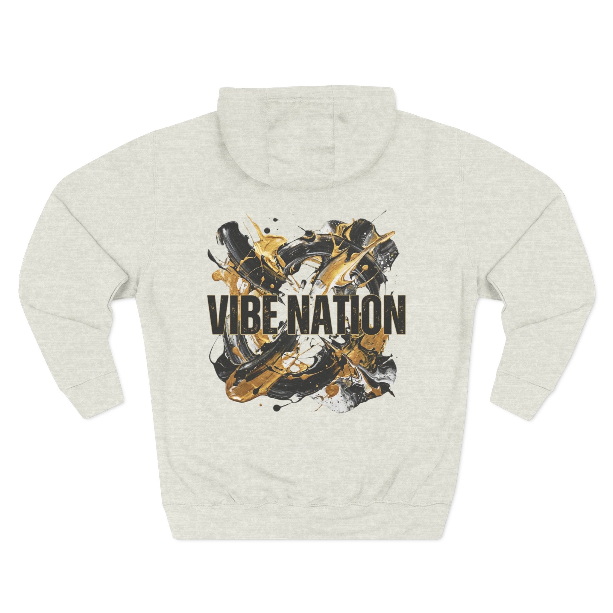 Three-Panel Fleece Hoodie