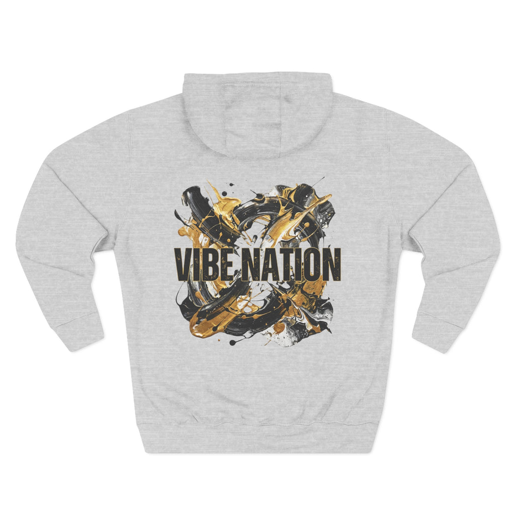 Three-Panel Fleece Hoodie