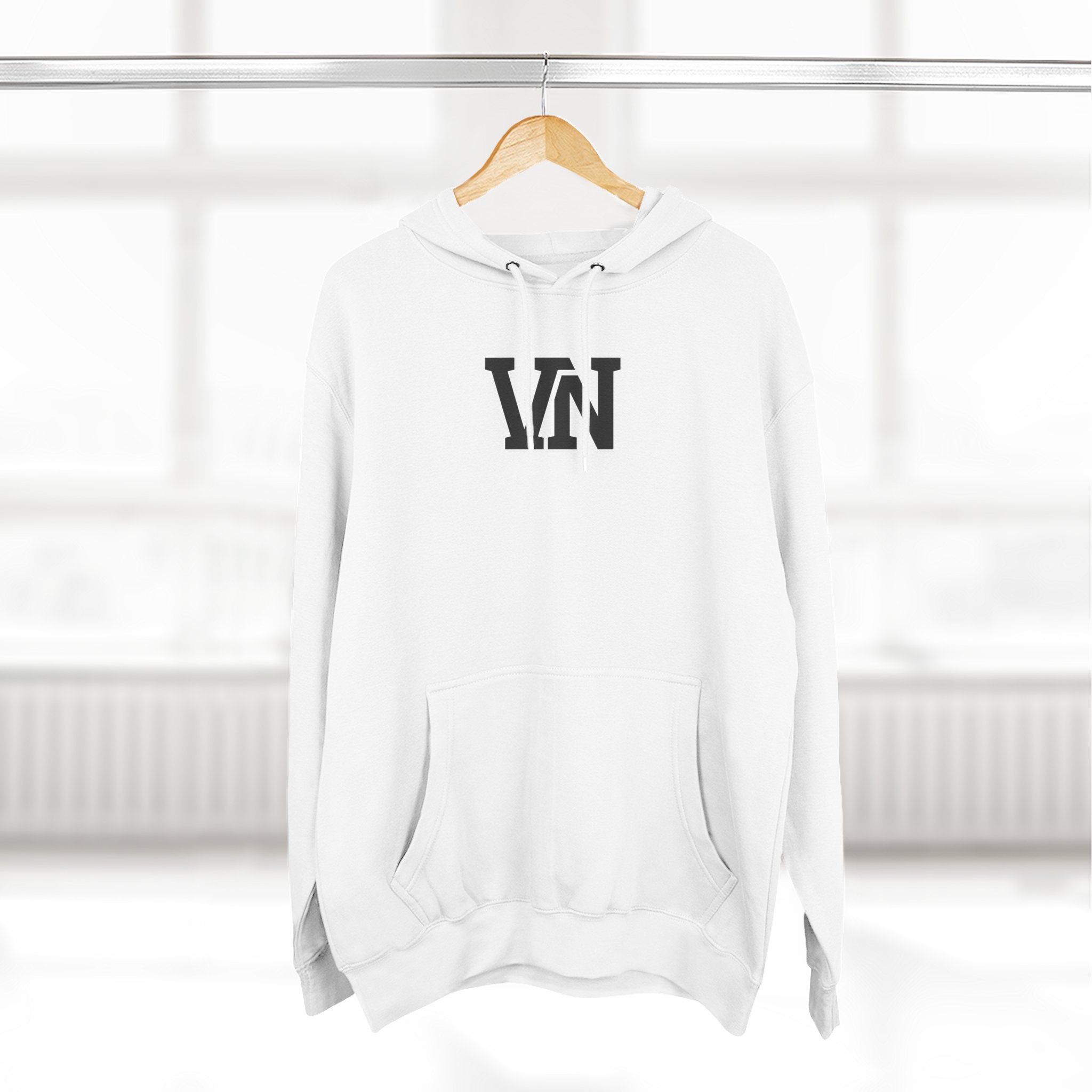 Three-Panel Fleece Hoodie