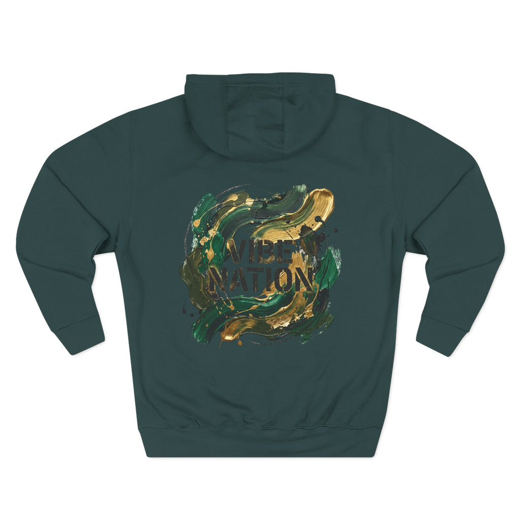 Three-Panel Fleece Hoodie