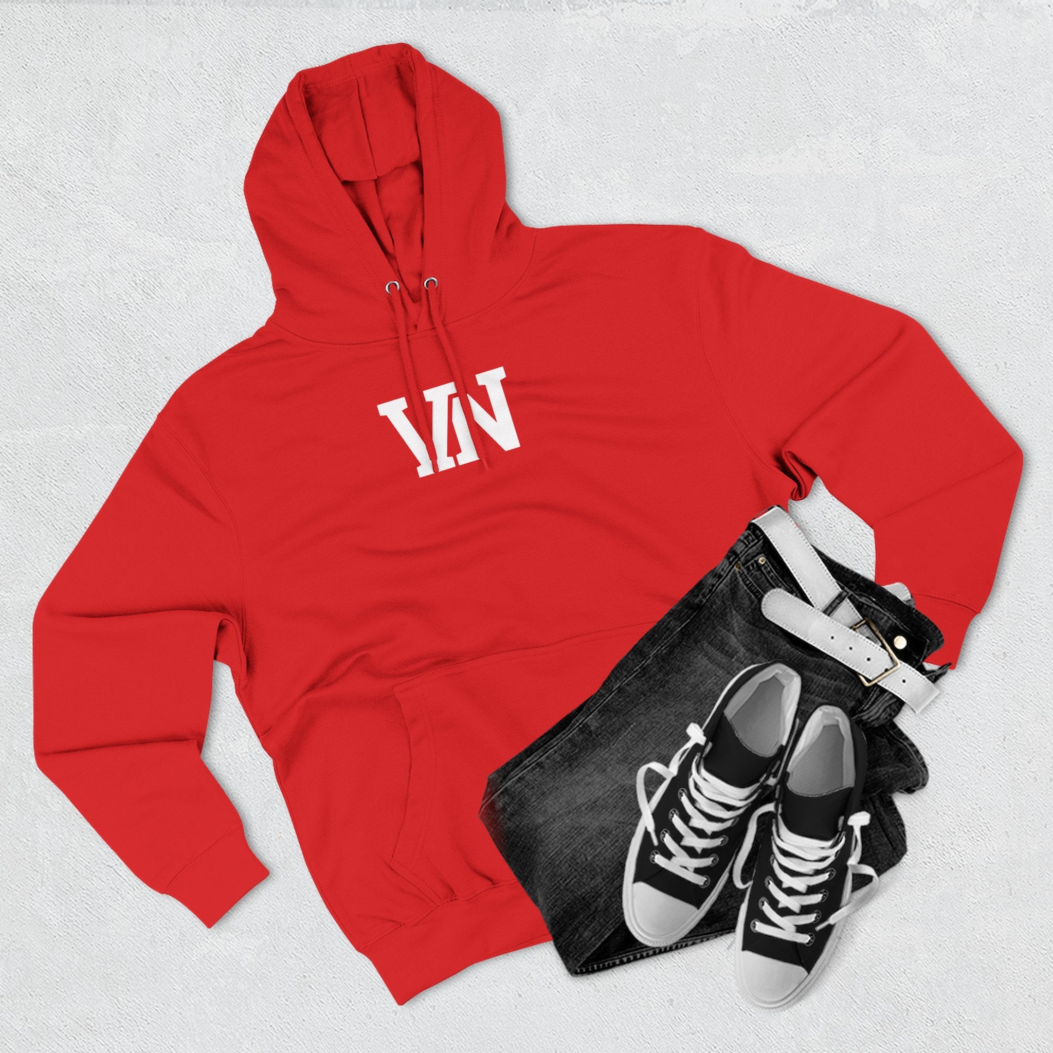 Three-Panel Fleece Hoodie