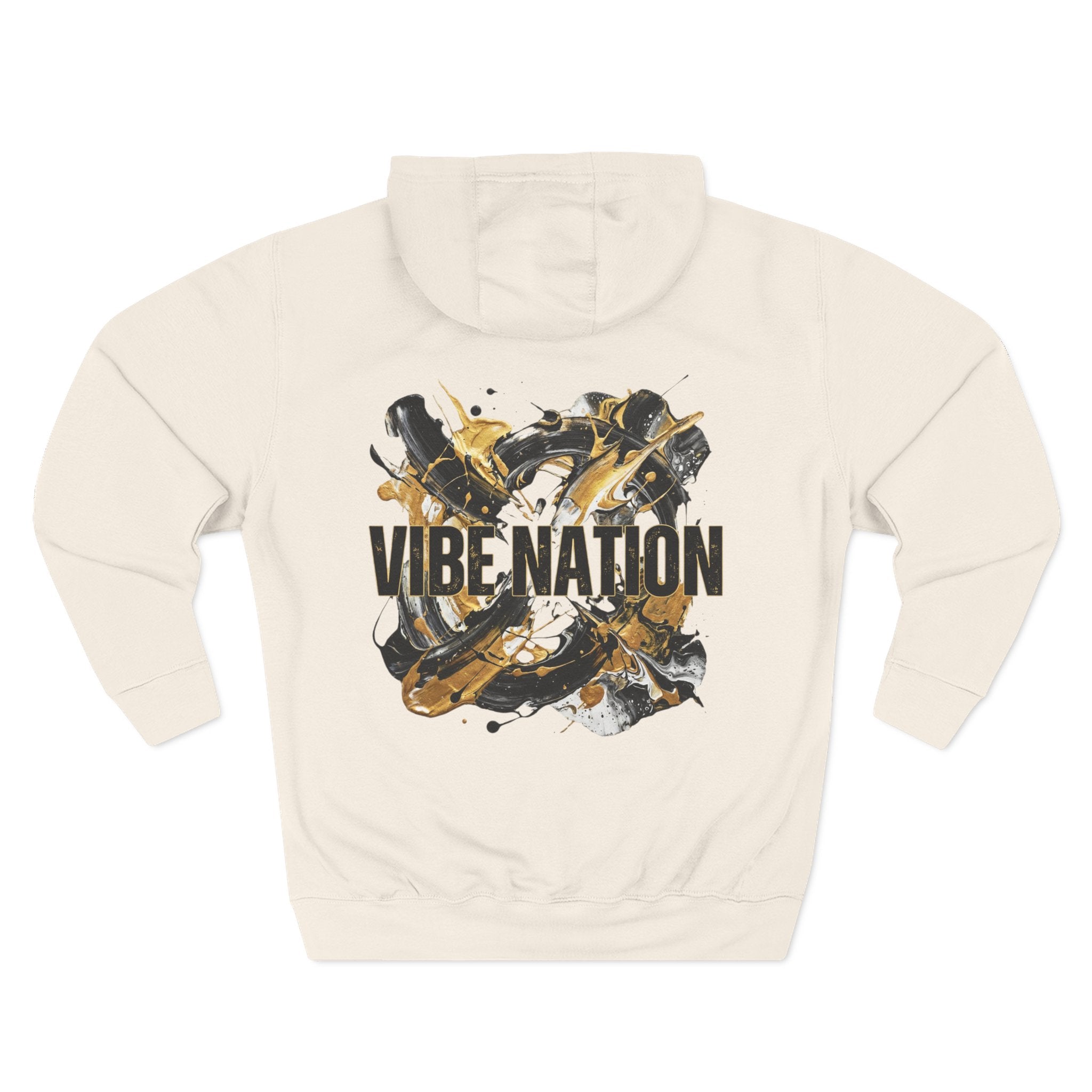 Three-Panel Fleece Hoodie